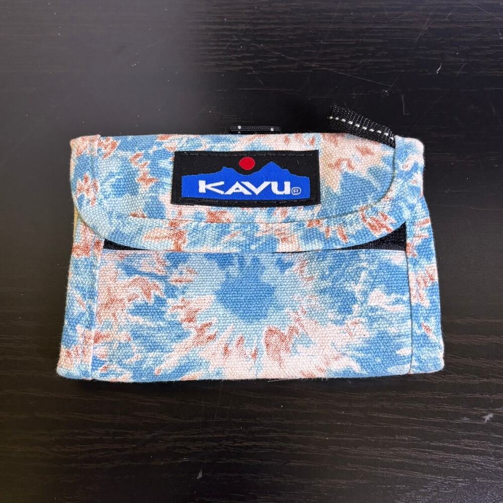 Kavu Trifold Tie Dye Wallet Coin Money Pouch